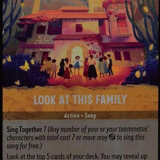 Disney Lorcana: Fabled RARE FOIL Look At This Family #25/204