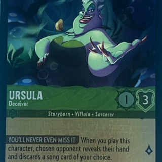Disney Lorcana: Fabled UNCOMMON FOIL Ursula - Deceiver #90/204