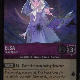 Disney Lorcana: Fabled UNCOMMON FOIL Elsa - Snow Queen #53/204
