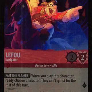 Disney Lorcana: Fabled UNCOMMON FOIL Lefou - Instigator #103/204