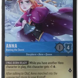 Disney Lorcana: Fabled COMMON FOIL Anna - Braving The Storm #146/204