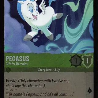 Disney Lorcana: Fabled COMMON FOIL Pegasus - Gift For Hercules #84/204