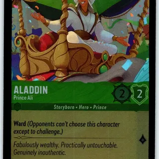 Disney Lorcana: Fabled COMMON FOIL Aladdin - Prince Ali #92/204
