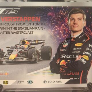 Max Verstappen #112 2025 Topps F1 Turbo Attax