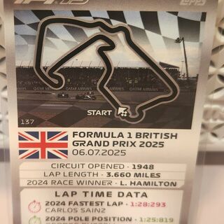 Silverstone Circuit  British GP #137 2025 Topps F1 Turbo Attax
