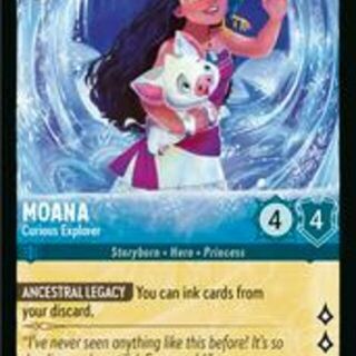 Disney Lorcana: Winterspell LEGENDARY Moana - Curious Explorer #155/204