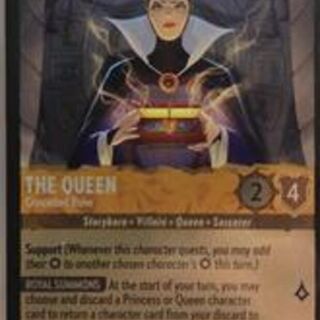 Disney Lorcana: Fabled RARE FOIL The Queen - Conceited Ruler #1/204