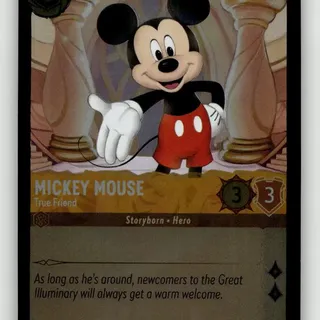 Disney Lorcana: Fabled UNCOMMON FOIL Mickey Mouse - True Friend #13/204
