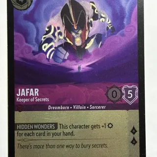 Disney Lorcana: Fabled RARE FOIL Jafar - Keeper Of Secrets #38/204