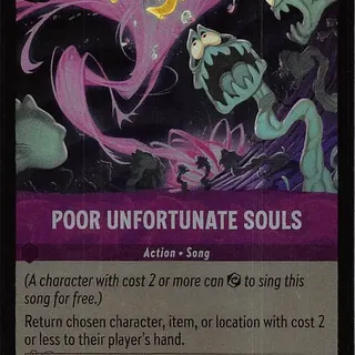 Disney Lorcana: Fabled COMMON FOIL Poor Unfortunate Souls #61/204