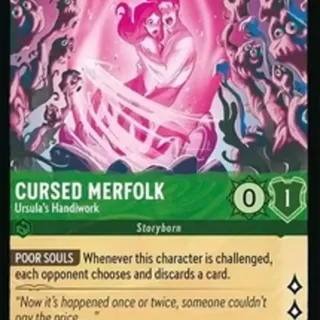 Disney Lorcana: Fabled RARE Cursed Merfolk - Ursula's Handiwork #71/204