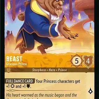 Disney Lorcana: Fabled RARE Beast - Gracious Prince #4/204