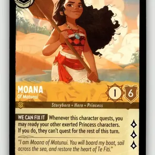 Disney Lorcana: Fabled RARE Moana - Of Motunui #20/204