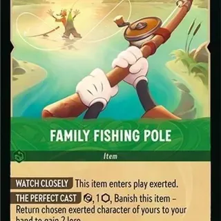 Disney Lorcana: Fabled RARE Family Fishing Pole #100/204