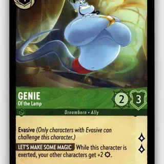 Disney Lorcana: Fabled SUPER RARE Genie - Of The Lamp #76/204