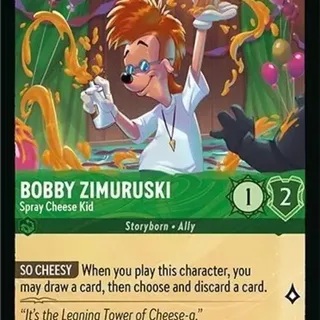 Disney Lorcana: Fabled UNCOMMON Bobby Zimuruski - Spray Cheese Kid #78/204