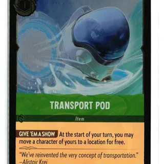 Disney Lorcana: Azurite Sea UNCOMMON FOIL Transport Pod #100/204