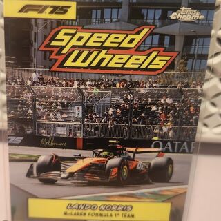 Lando Norris #75-MCL 2025 Topps Chrome Formula 1 1975 Speed Wheels