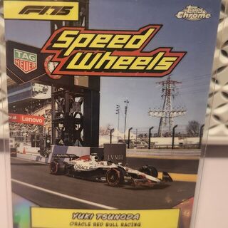 Yuki Tsunoda #75-RBR 2025 Topps Chrome Formula 1 1975 Speed Wheels