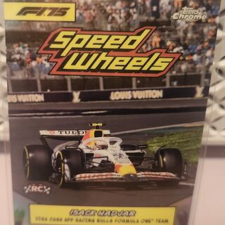 Isack Hadjar #75-VCARB 2025 Topps Chrome Formula 1 1975 Speed Wheels