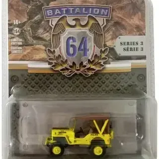 1949 Willys MB Jeep US Army 1/64 Greenlight Battalion S3