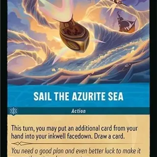 Disney Lorcana: Azurite Sea COMMON Sail The Azurite Sea #163/204