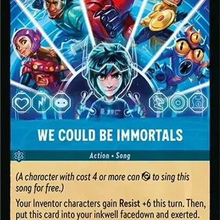 Disney Lorcana: Azurite Sea RARE We Could Be Immortals #162/204