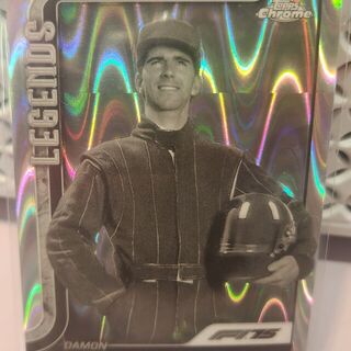 Damon Hill [Black & White RayWave Refractor] #150 2025 Topps Chrome Formula 1