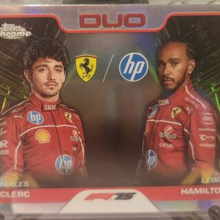 Charles Leclerc / Lewis Hamilton #165 2025 Topps Chrome Sapphire Formula 1