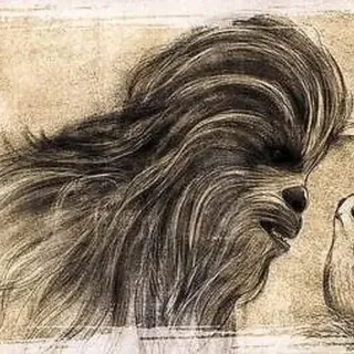 Topps Star Wars: The Last Jedi 2017 - Chewbacca Illustrated #SWI-3