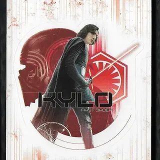 Topps Star Wars: The Last Jedi 2017 - Die Cut Sticker #DS-1 Kylo Ren