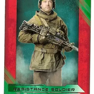 Topps Star Wars: The Last Jedi 2017 - Resistant Soldier #50 Green