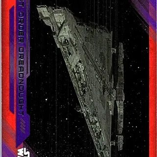 Topps Star Wars: The Last Jedi 2017 - First Order Dreadnought #70 Purple