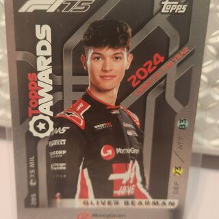 Oliver Bearman #285 2025 Topps F1 Turbo Attax