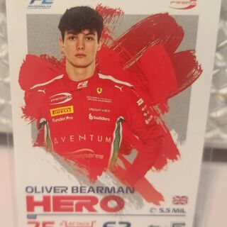 Oliver Bearman #225 2024 Topps Turbo Attax Formula 1
