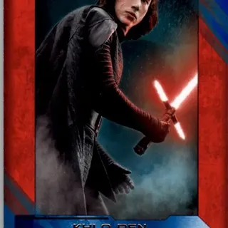 Topps Star Wars: The Last Jedi 2017 - Kylo Ren #3 Blue