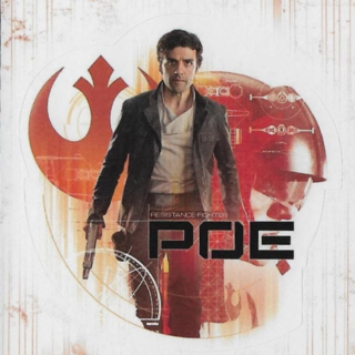 Topps Star Wars: The Last Jedi 2017 - Poe Dameron Sticker Card #DS-6