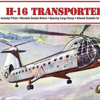Atlantis Models 1:96 H-16 Piasecki Transporter Helicopter with Swivel Stand and Trading Card