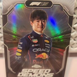 Yuki Tsunoda #SD-3 2025 Topps Chrome Formula 1 Speed Demons