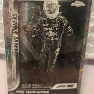 Max Verstappen [Black White Lazer Refractor] #148 2025 Topps Chrome Formula 1