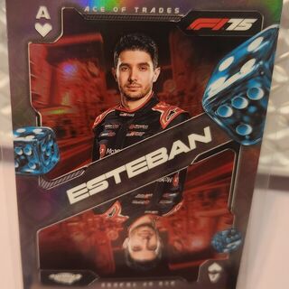 Esteban Ocon #SCA-8 2025 Topps Chrome Sapphire Formula 1 Ace of Trades