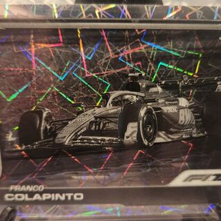 Franco Colapinto [Black White Lazer Refractor] #87 2025 Topps Chrome Formula 1