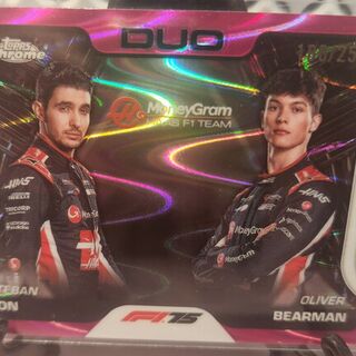 Esteban Ocon / Oliver Bearman 188/250  [Pink Raywave Refractor] #170 2025 Topps Chrome Formula 1