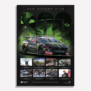 Tickford Racing - Cam Waters 300 Races Limited Edition Print - Authentic Collectables Poster
