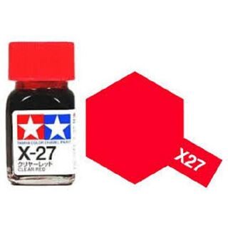 Tamiya Colour Enamel Paint X-27 Clear Red