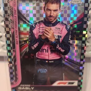 Pierre Gasly [Checker Flag Refractor] #16 2025 Topps Chrome Formula 1