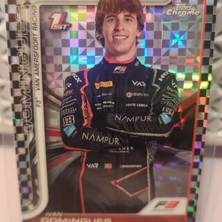 Ivan Domingues [Checker Flag Refractor] #60 2025 Topps Chrome Formula 1