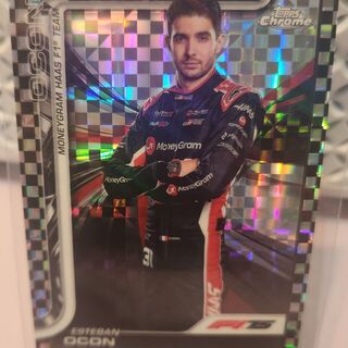 Esteban Ocon [Checker Flag Refractor] #13 2025 Topps Chrome Formula 1