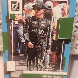 Justin Haley [Carolina Blue] #62 2023 Panini Donruss NASCAR