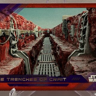 Topps Star Wars: The Last Jedi 2017 - The Trenches Of Crait #88 Purple